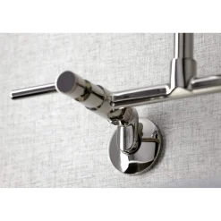 Kingston Brass KS823X-P Concord Two-Handle Wall-Mount Kitchen Faucet