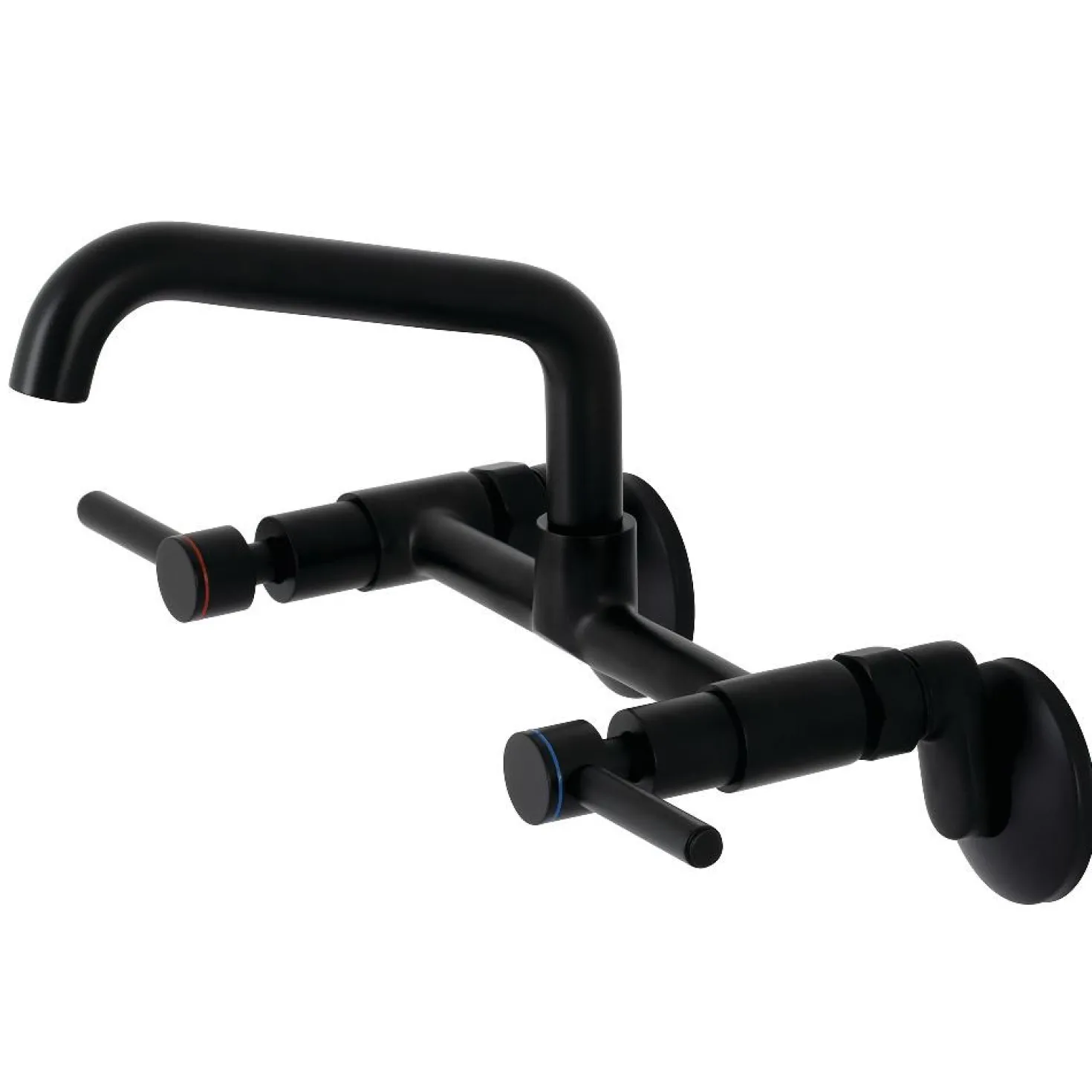Kingston Brass KS823X-P Concord Two-Handle Wall-Mount Kitchen Faucet