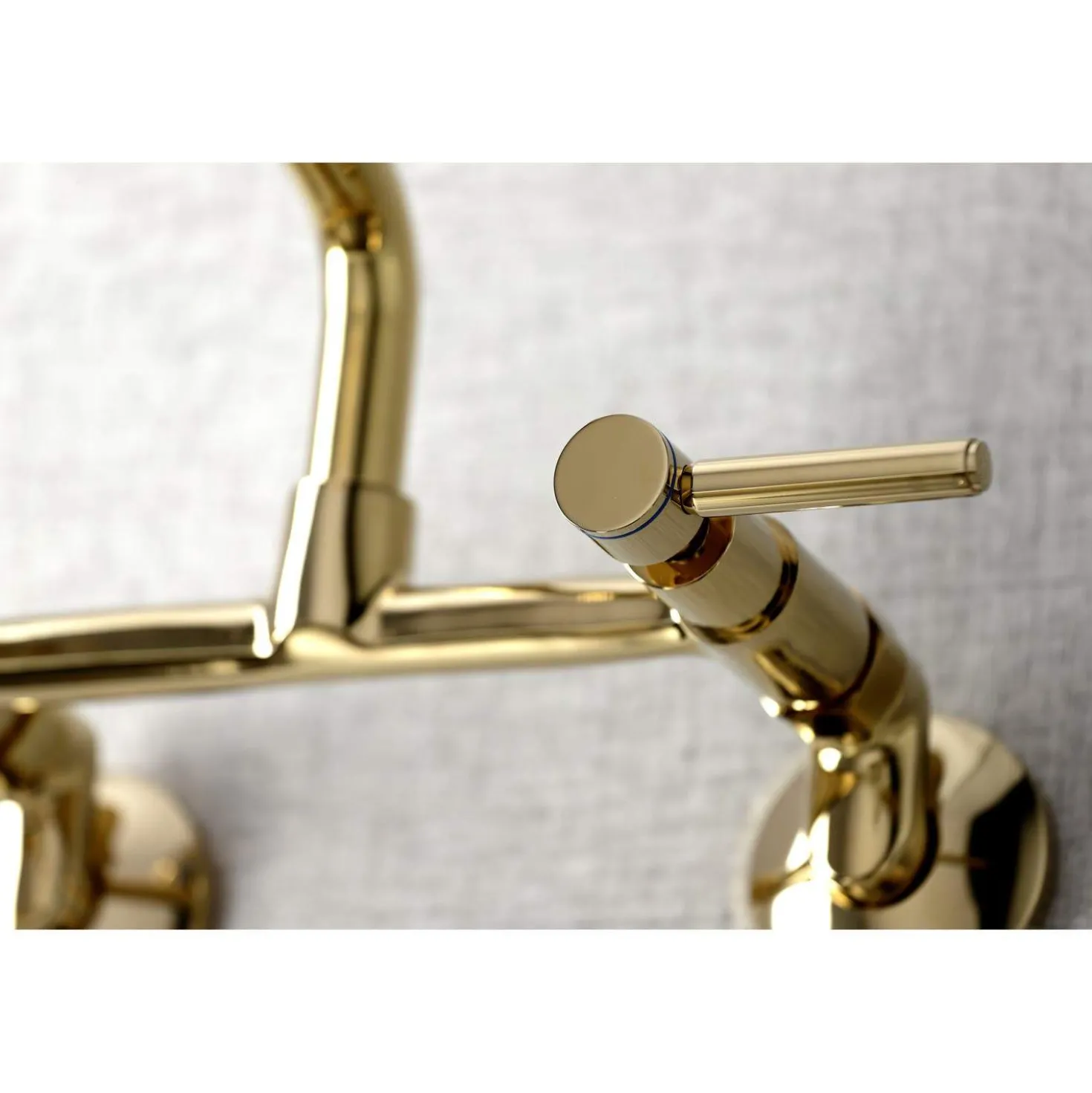 Kingston Brass KS823X-P Concord Two-Handle Wall-Mount Kitchen Faucet