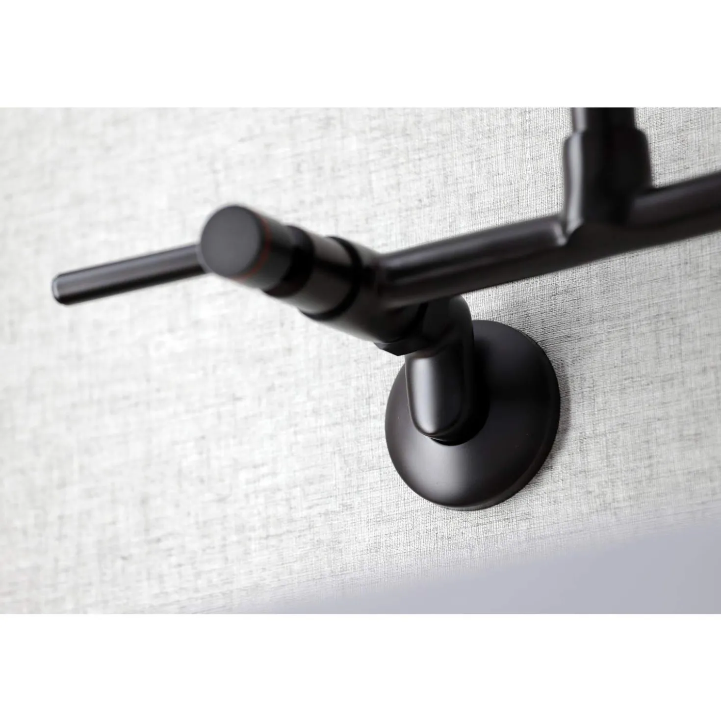 Kingston Brass KS823X-P Concord Two-Handle Wall-Mount Kitchen Faucet