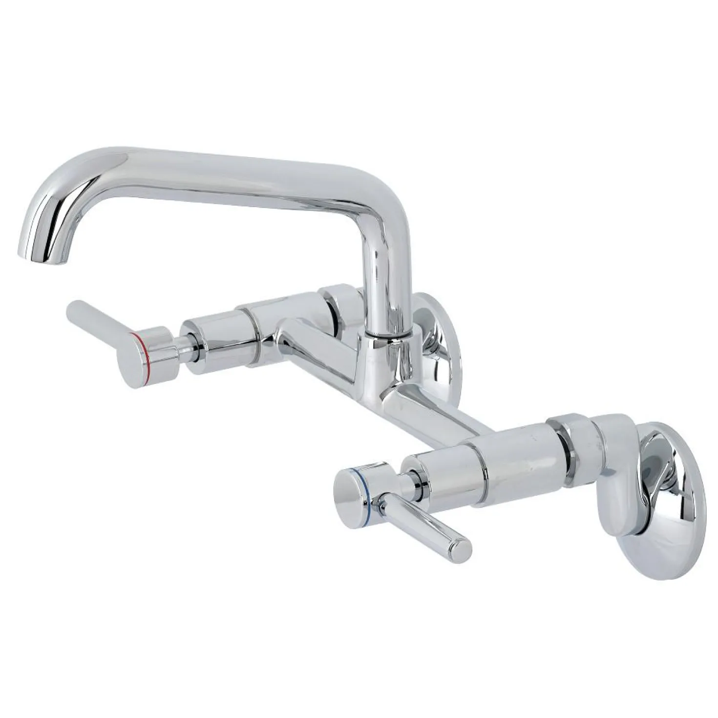 Kingston Brass KS823X-P Concord Two-Handle Wall-Mount Kitchen Faucet