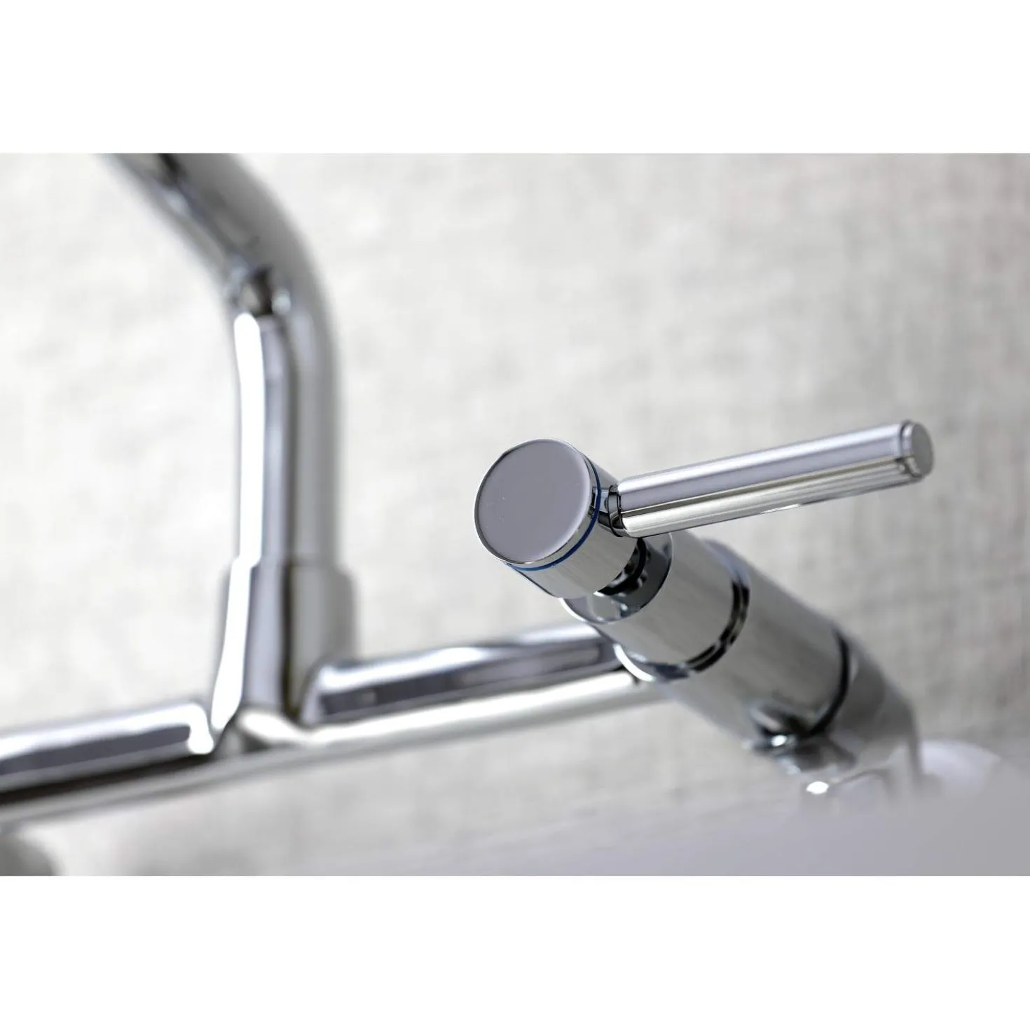 Kingston Brass KS823X-P Concord Two-Handle Wall-Mount Kitchen Faucet