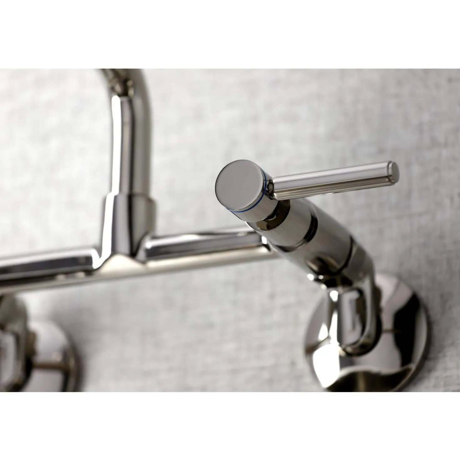 Kingston Brass KS823X-P Concord Two-Handle Wall-Mount Kitchen Faucet