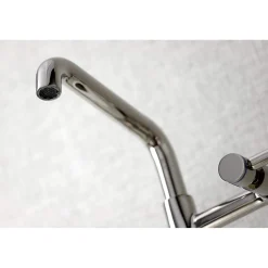 Kingston Brass KS823X-P Concord Two-Handle Wall-Mount Kitchen Faucet