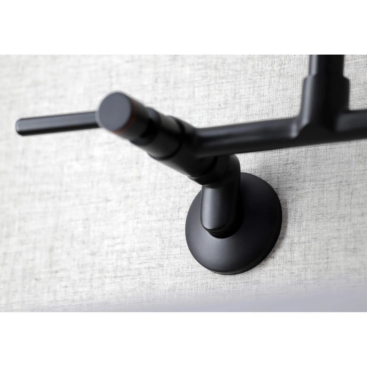 Kingston Brass KS823X-P Concord Two-Handle Wall-Mount Kitchen Faucet