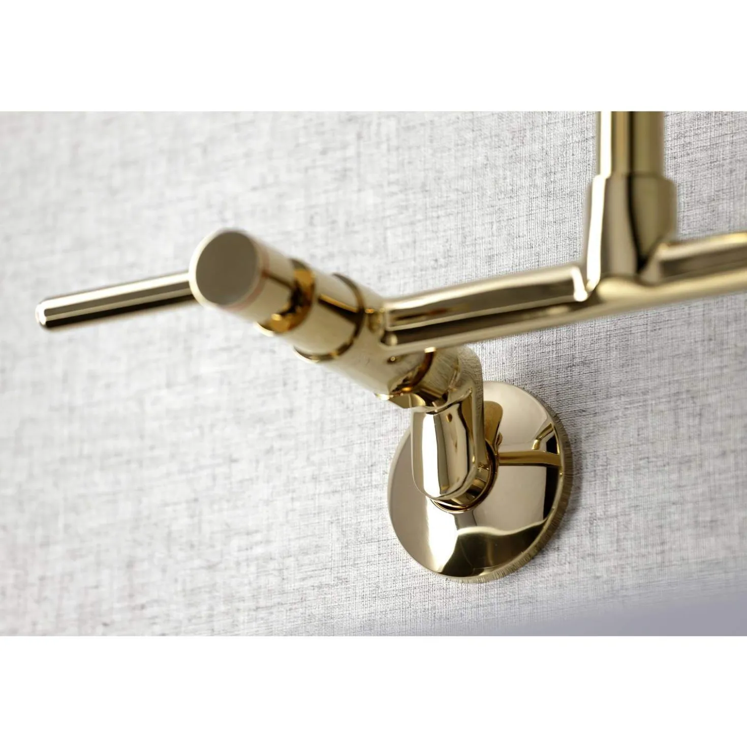 Kingston Brass KS823X-P Concord Two-Handle Wall-Mount Kitchen Faucet