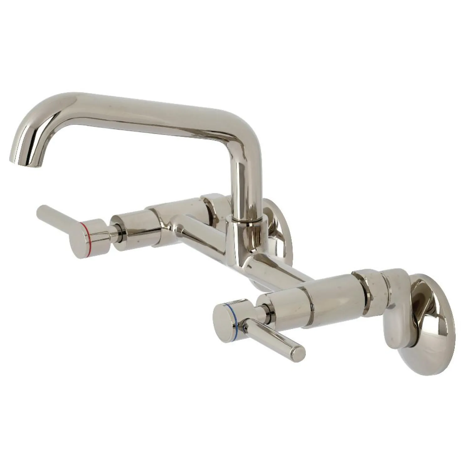 Kingston Brass KS823X-P Concord Two-Handle Wall-Mount Kitchen Faucet