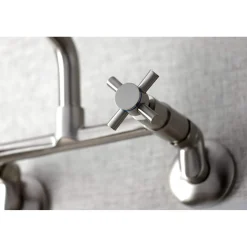 Kingston Brass KS423X-P Concord Two-Handle Wall-Mount Kitchen Faucet