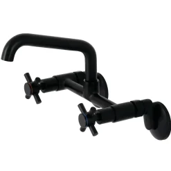 Kingston Brass KS423X-P Concord Two-Handle Wall-Mount Kitchen Faucet