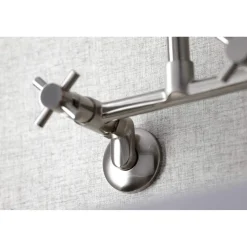 Kingston Brass KS423X-P Concord Two-Handle Wall-Mount Kitchen Faucet