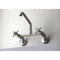 Kingston Brass KS423X-P Concord Two-Handle Wall-Mount Kitchen Faucet