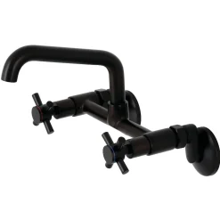 Kingston Brass KS423X-P Concord Two-Handle Wall-Mount Kitchen Faucet