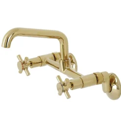 Kingston Brass KS423X-P Concord Two-Handle Wall-Mount Kitchen Faucet