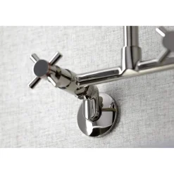 Kingston Brass KS423X-P Concord Two-Handle Wall-Mount Kitchen Faucet