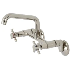 Kingston Brass KS423X-P Concord Two-Handle Wall-Mount Kitchen Faucet