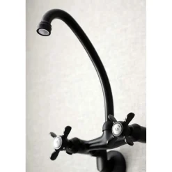 Kingston Brass KS114X-P Essex Two Handle Wall Mount Kitchen Faucet