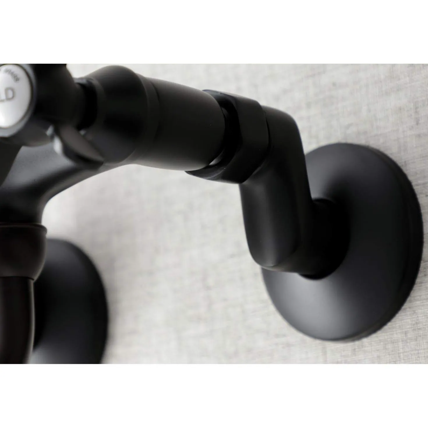 Kingston Brass KS116X-P Essex Two Handle Wall Mount Bathroom Faucet