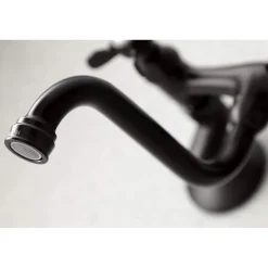 Kingston Brass KS116X-P Essex Two Handle Wall Mount Bathroom Faucet