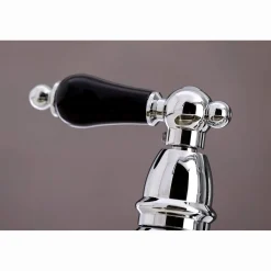 Kingston Brass KS727XPKLBS-P Duchess Bridge Kitchen Faucet with Brass Sprayer