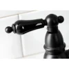 Kingston Brass KS327XPKLBS-P Duchess Bridge Kitchen Faucet with Brass Sprayer