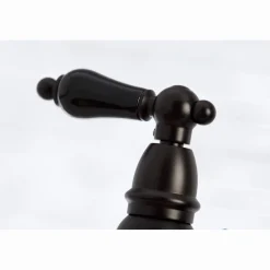 Kingston Brass KS327XPKLBS-P Duchess Bridge Kitchen Faucet with Brass Sprayer