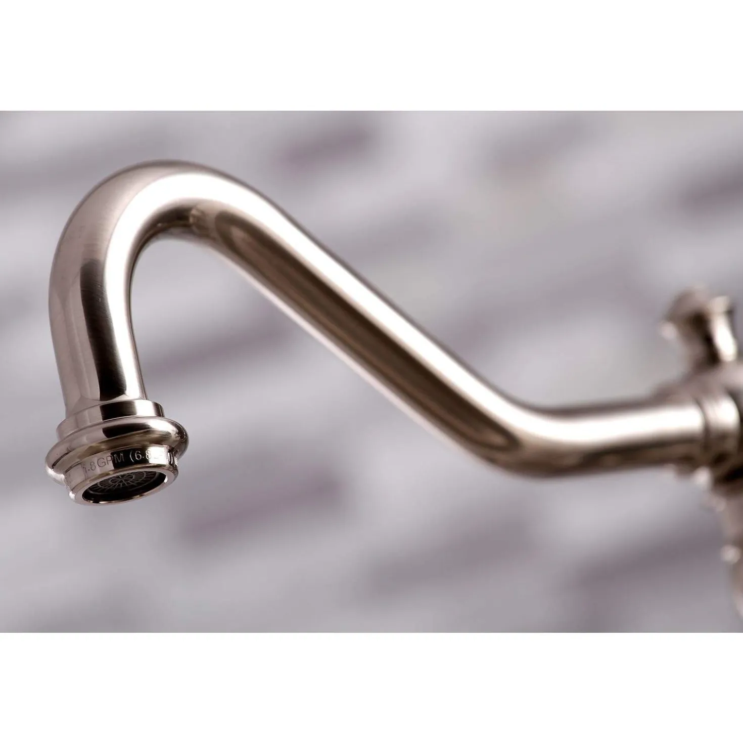 Kingston Brass KS327XPKLBS-P Duchess Bridge Kitchen Faucet with Brass Sprayer