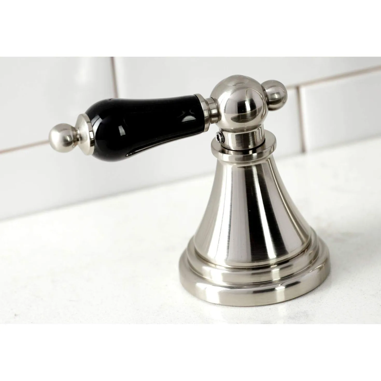 Kingston Brass KS279XPKLBS-P Duchess Widespread Kitchen Faucet with Brass Sprayer