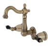 Kingston Brass KS122XPKL-P Duchess Two-Handle Wall Mount Bathroom Faucet