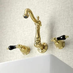 Kingston Brass KS122XPKL-P Duchess Two-Handle Wall Mount Bathroom Faucet