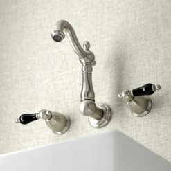 Kingston Brass KS122XPKL-P Duchess Two-Handle Wall Mount Bathroom Faucet