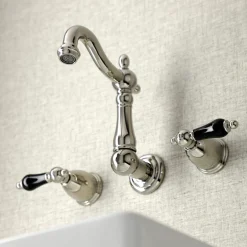 Kingston Brass KS122XPKL-P Duchess Two-Handle Wall Mount Bathroom Faucet