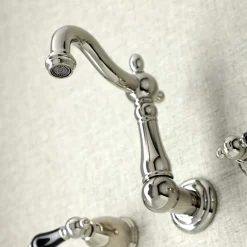 Kingston Brass KS122XPKL-P Duchess Two-Handle Wall Mount Bathroom Faucet