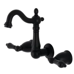 Kingston Brass KS122XPKL-P Duchess Two-Handle Wall Mount Bathroom Faucet