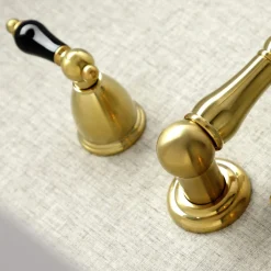 Kingston Brass KS122XPKL-P Duchess Two-Handle Wall Mount Bathroom Faucet