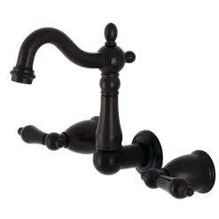 Kingston Brass KS122XPKL-P Duchess Two-Handle Wall Mount Bathroom Faucet
