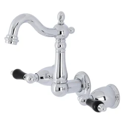Kingston Brass KS122XPKL-P Duchess Two-Handle Wall Mount Bathroom Faucet