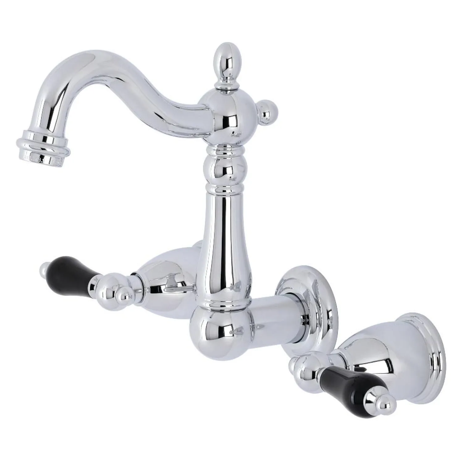 Kingston Brass KS122XPKL-P Duchess Two-Handle Wall Mount Bathroom Faucet
