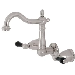 Kingston Brass KS125XPKL-P Duchess Two-Handle Wall Mount Bathroom Faucet
