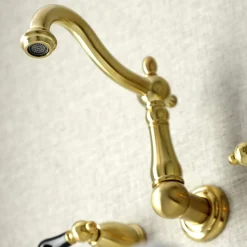Kingston Brass KS125XPKL-P Duchess Two-Handle Wall Mount Bathroom Faucet
