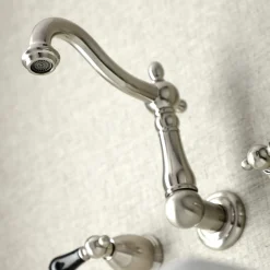 Kingston Brass KS125XPKL-P Duchess Two-Handle Wall Mount Bathroom Faucet
