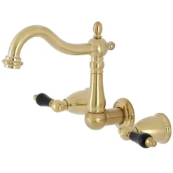Kingston Brass KS125XPKL-P Duchess Two-Handle Wall Mount Bathroom Faucet