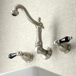 Kingston Brass KS125XPKL-P Duchess Two-Handle Wall Mount Bathroom Faucet