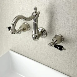 Kingston Brass KS125XPKL-P Duchess Two-Handle Wall Mount Bathroom Faucet