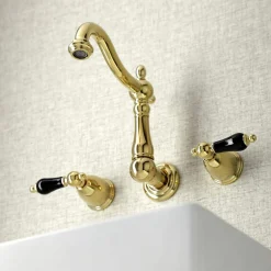 Kingston Brass KS125XPKL-P Duchess Two-Handle Wall Mount Bathroom Faucet