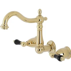 Kingston Brass KS125XPKL-P Duchess Two-Handle Wall Mount Bathroom Faucet