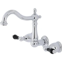 Kingston Brass KS125XPKL-P Duchess Two-Handle Wall Mount Bathroom Faucet