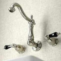 Kingston Brass KS125XPKL-P Duchess Two-Handle Wall Mount Bathroom Faucet