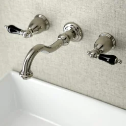 Kingston Brass KS312XPKL-P Duchess Two-Handle Wall Mount Bathroom Faucet