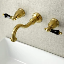 Kingston Brass KS312XPKL-P Duchess Two-Handle Wall Mount Bathroom Faucet