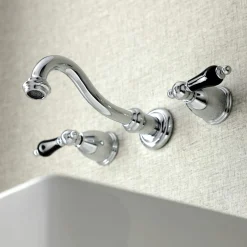 Kingston Brass KS312XPKL-P Duchess Two-Handle Wall Mount Bathroom Faucet